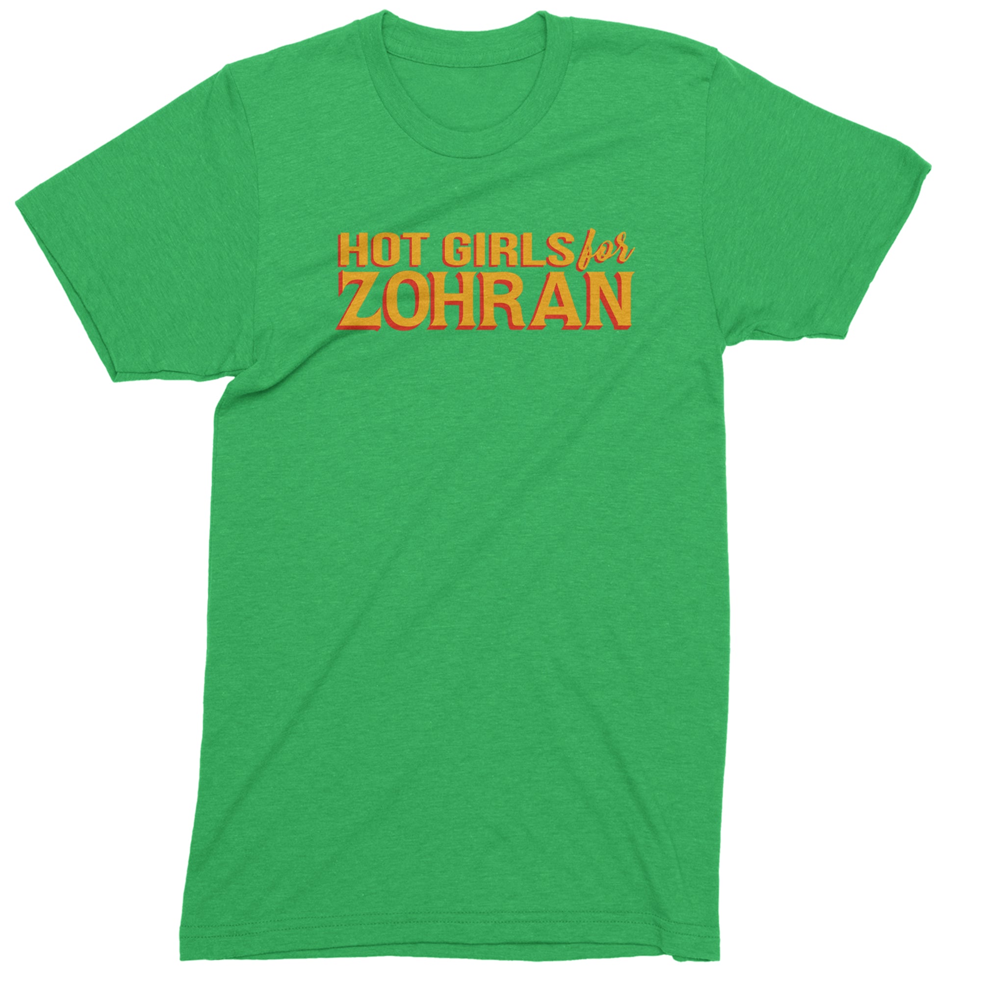 Hot Girls for Zohran Meme Mens T-shirt Kelly Green