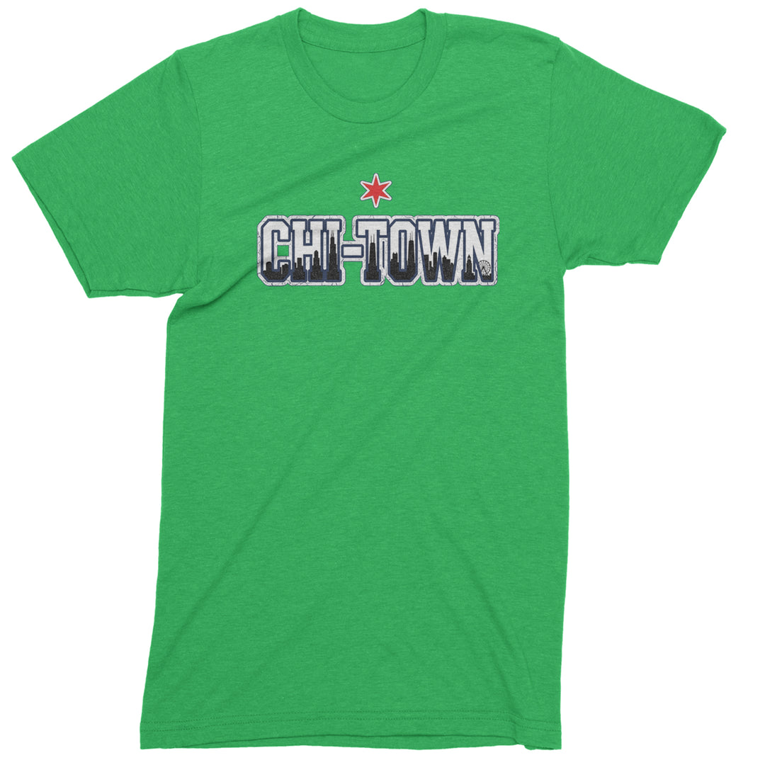 Chicago Chi-Town City Pride Mens T-shirt Kelly Green