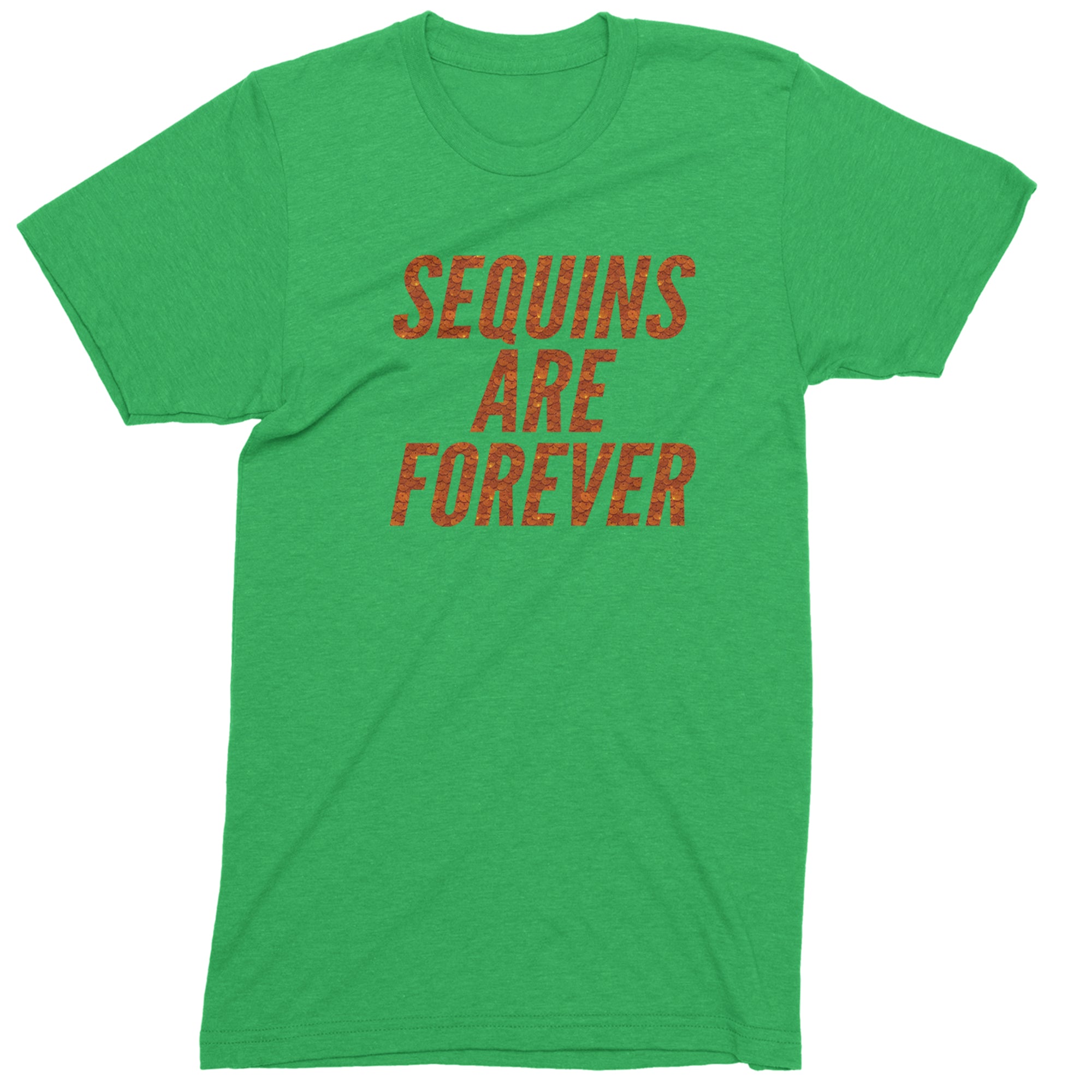 Sequins Are Forever Retro Glam Mens T-shirt Kelly Green