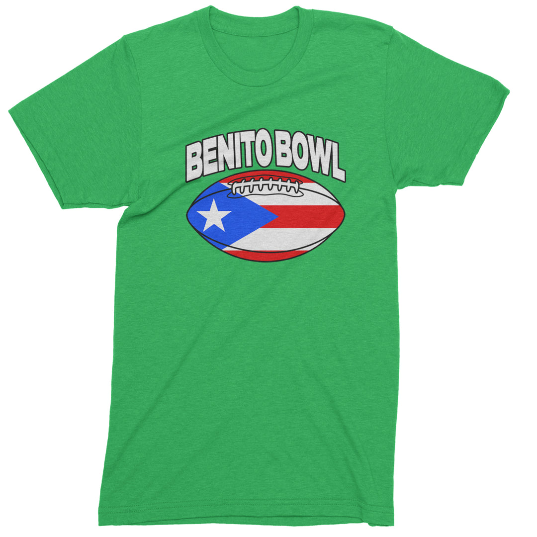 Benito Bowl Puerto Rico Football Mens T-shirt Kelly Green