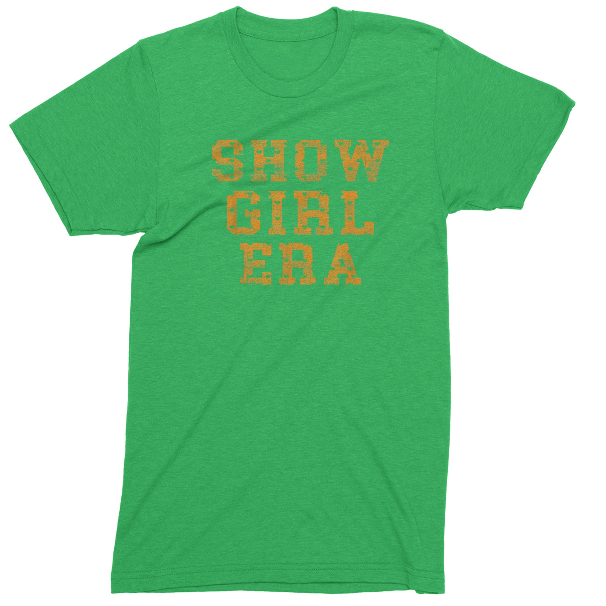 Vintage Showgirl Era Heart Mens T-shirt Kelly Green