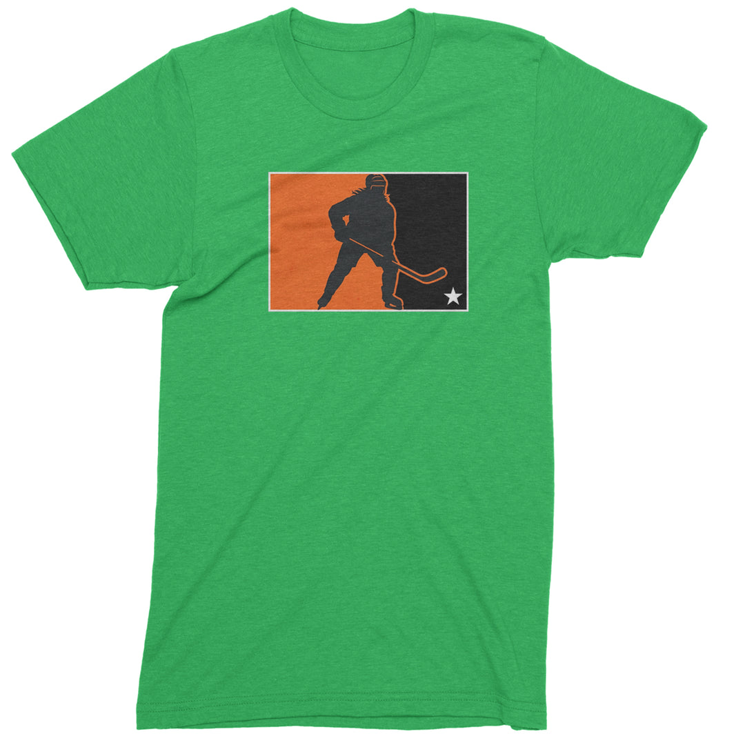 Hockey Enforcer Retro Vintage Mens T-shirt Kelly Green
