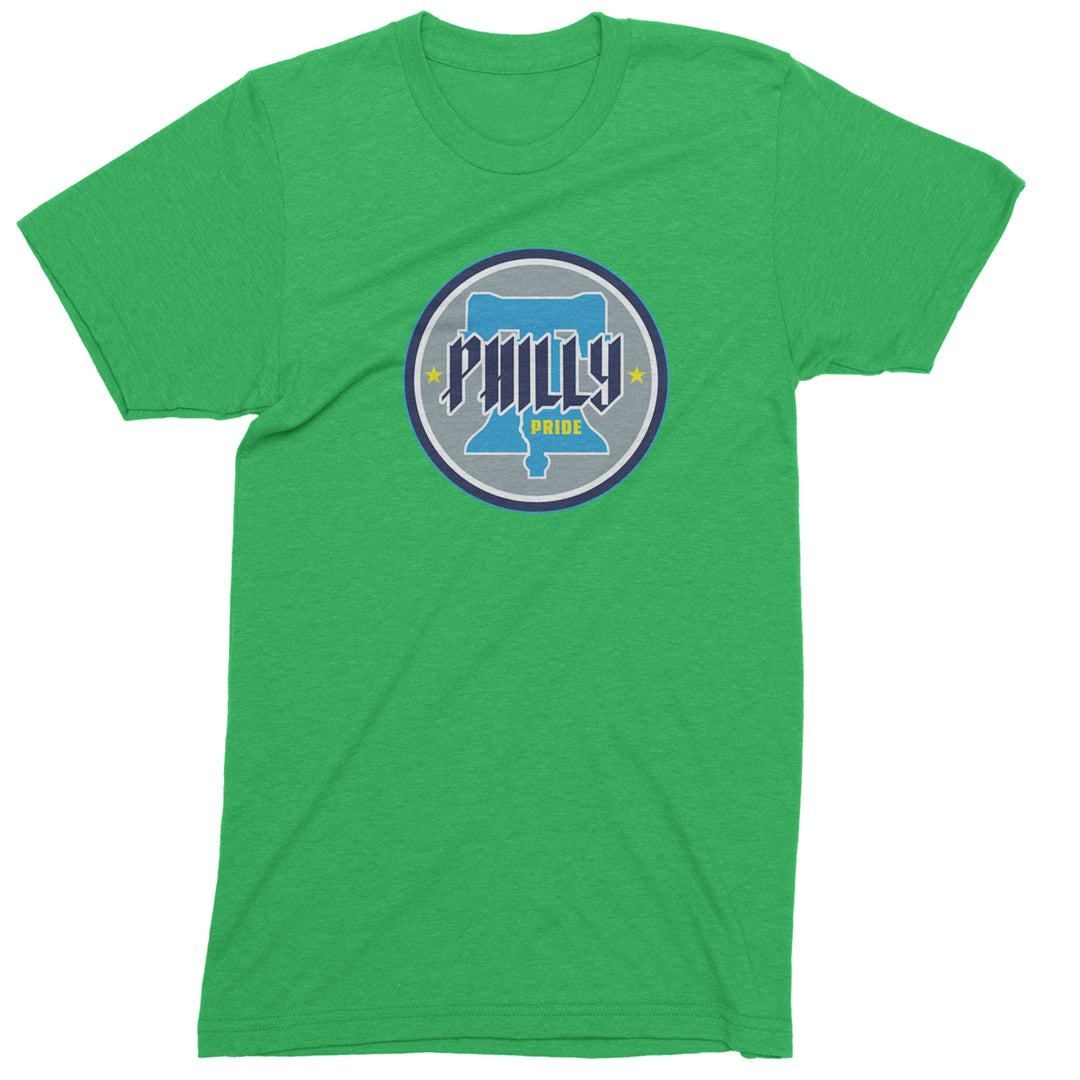Philly Pride Liberty Bell Mens T-shirt Kelly Green