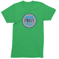 Philly Pride Liberty Bell Mens T-shirt Kelly Green