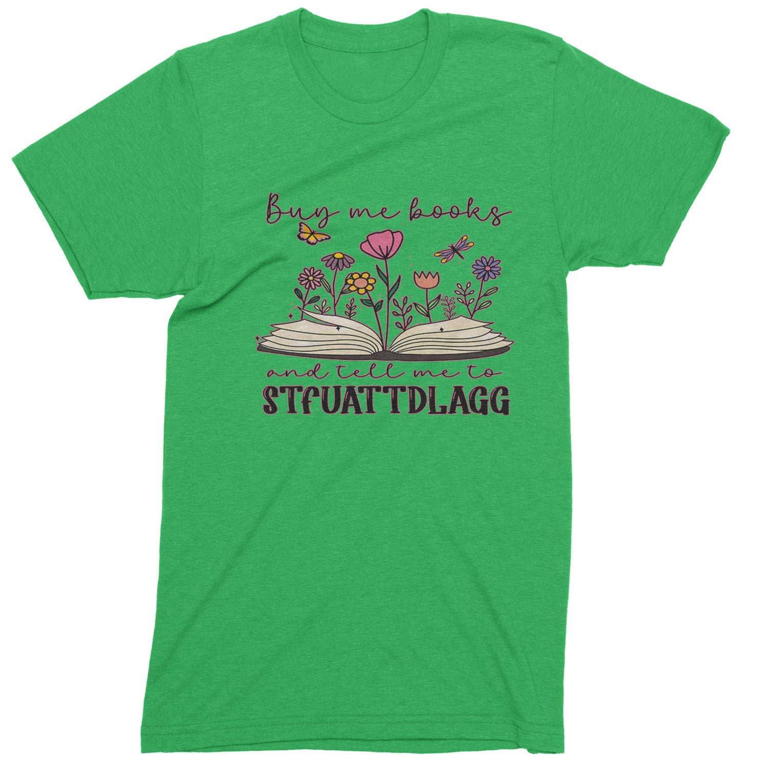 Buy Me A Book And Tell Me To Stfuattdlagg Youth-Sized Hoodie Kelly Green