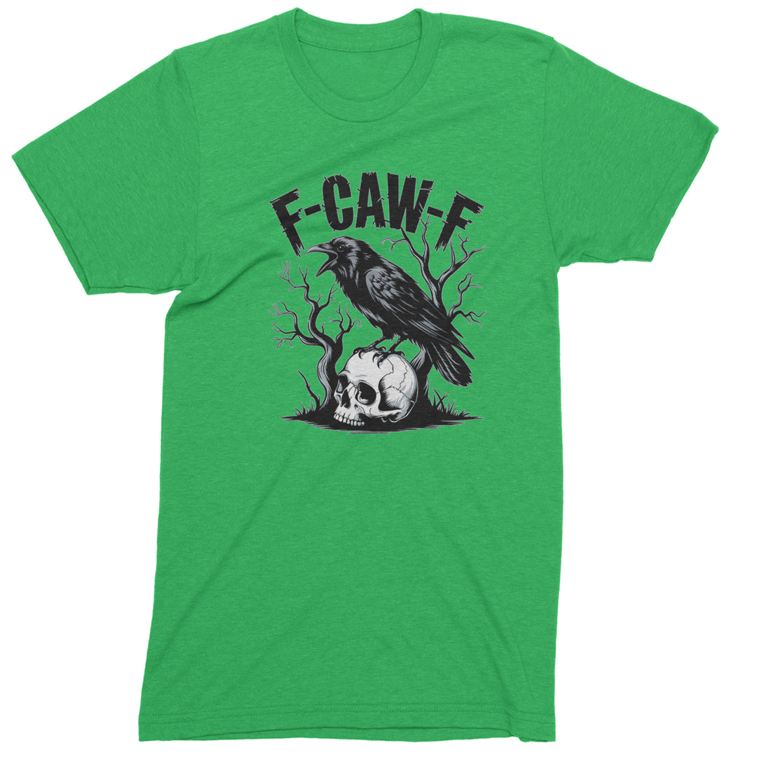 F-Caw-F Crow On Skull F-ck Off Gothic Men&