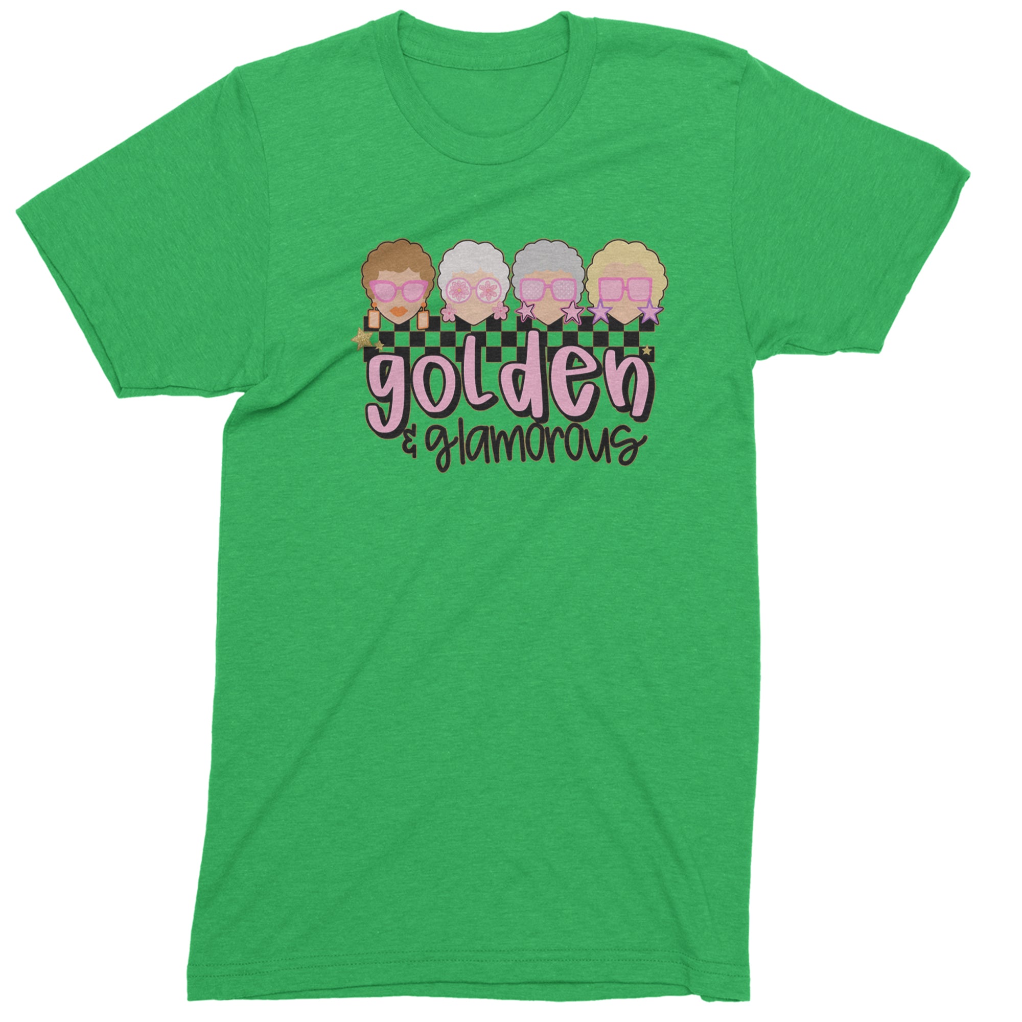Golden And Glamorous Golden Girls Men's T-shirt Kelly Green