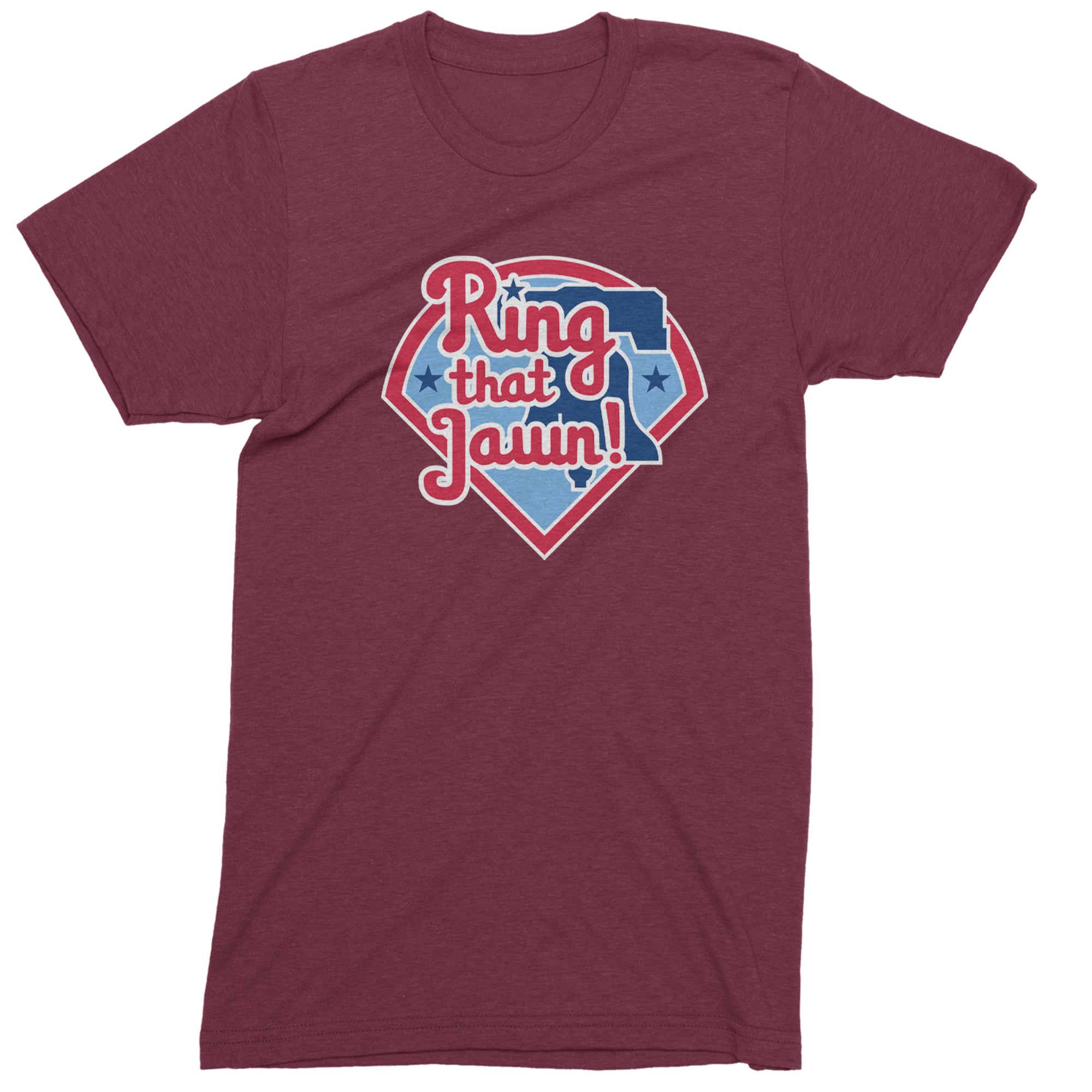 Ring That Jawn Philly Baseball Men's T-shirt Maroon