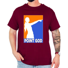 Point God Cunningham Basketball Pointing Meme  Mens T-shirt Maroon