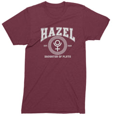 Hazel Daughter of Pluto Roman Gold Mens T-shirt Maroon
