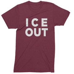 Ice Out Protest Mens T-shirt Maroon