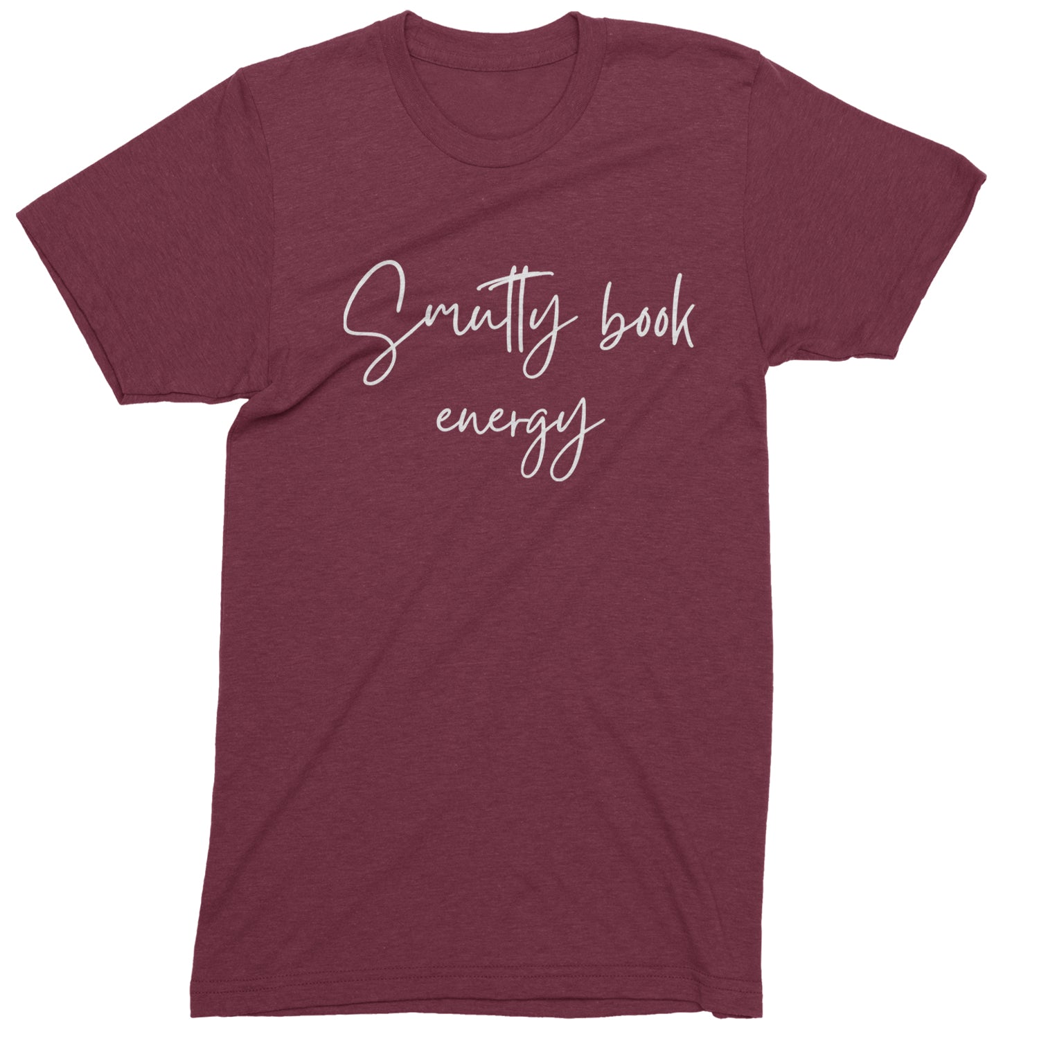 Smutty Book Energy Romantasy Mens T-shirt Maroon