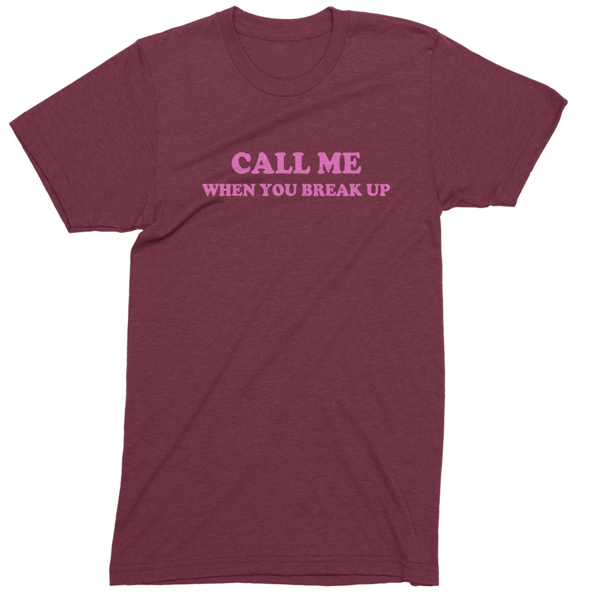 Call ME When You Break Up Men's T-shirt Maroon