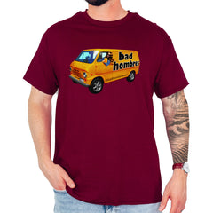 Bad Hombres Van West Chester Band Mens T-shirt Maroon