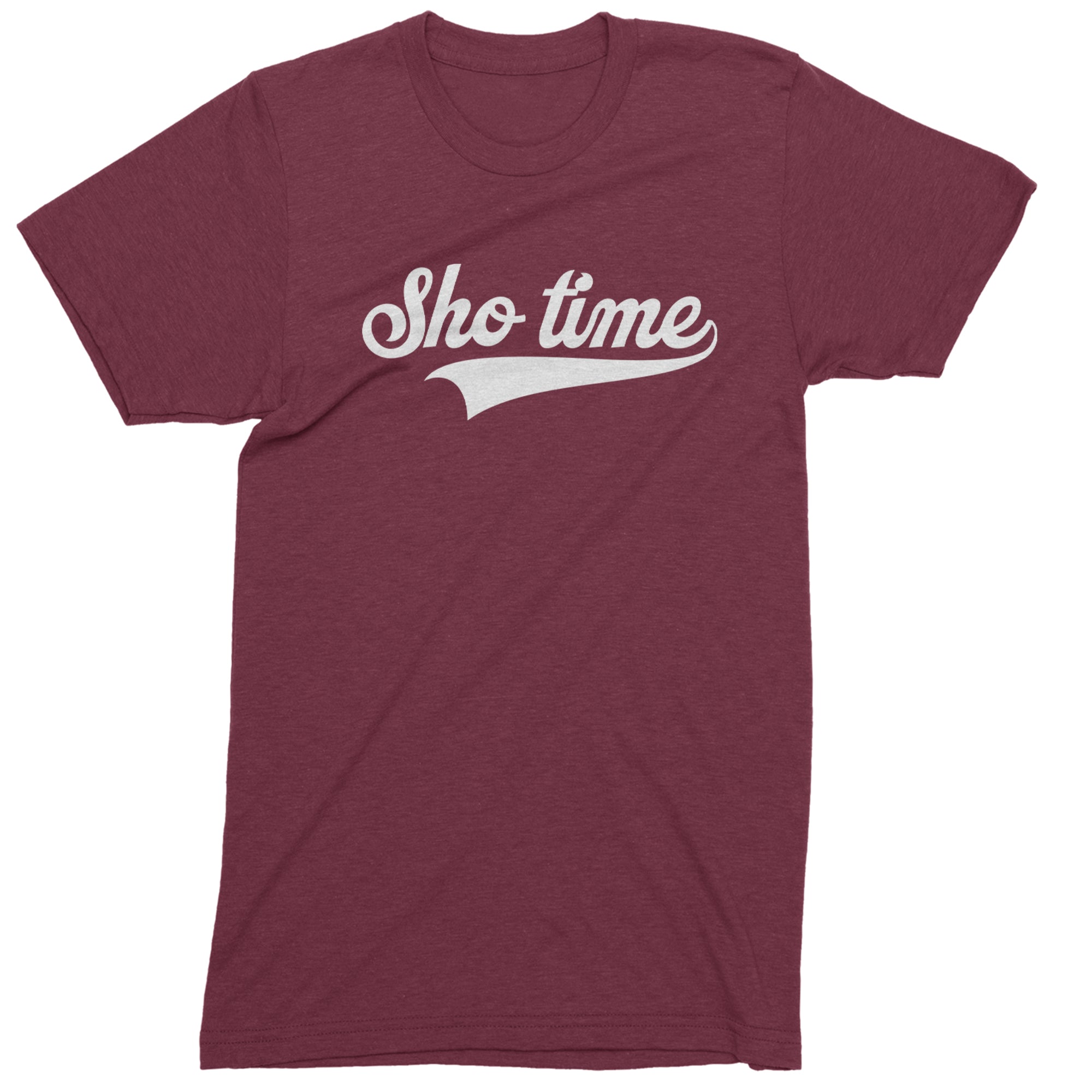 It's Sho Time Baseball Mens T-shirt Maroon