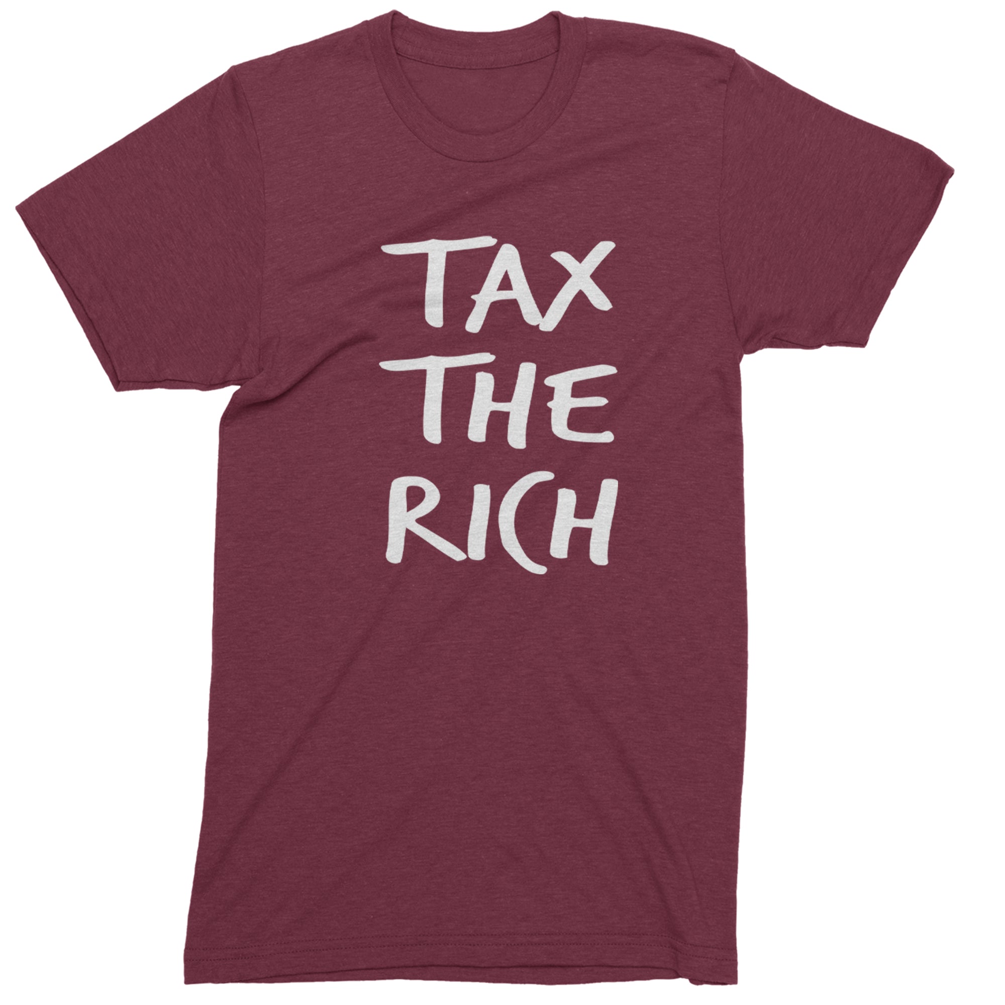 Tax the Rich Protest Wealth Inequality Mens T-shirt Maroon