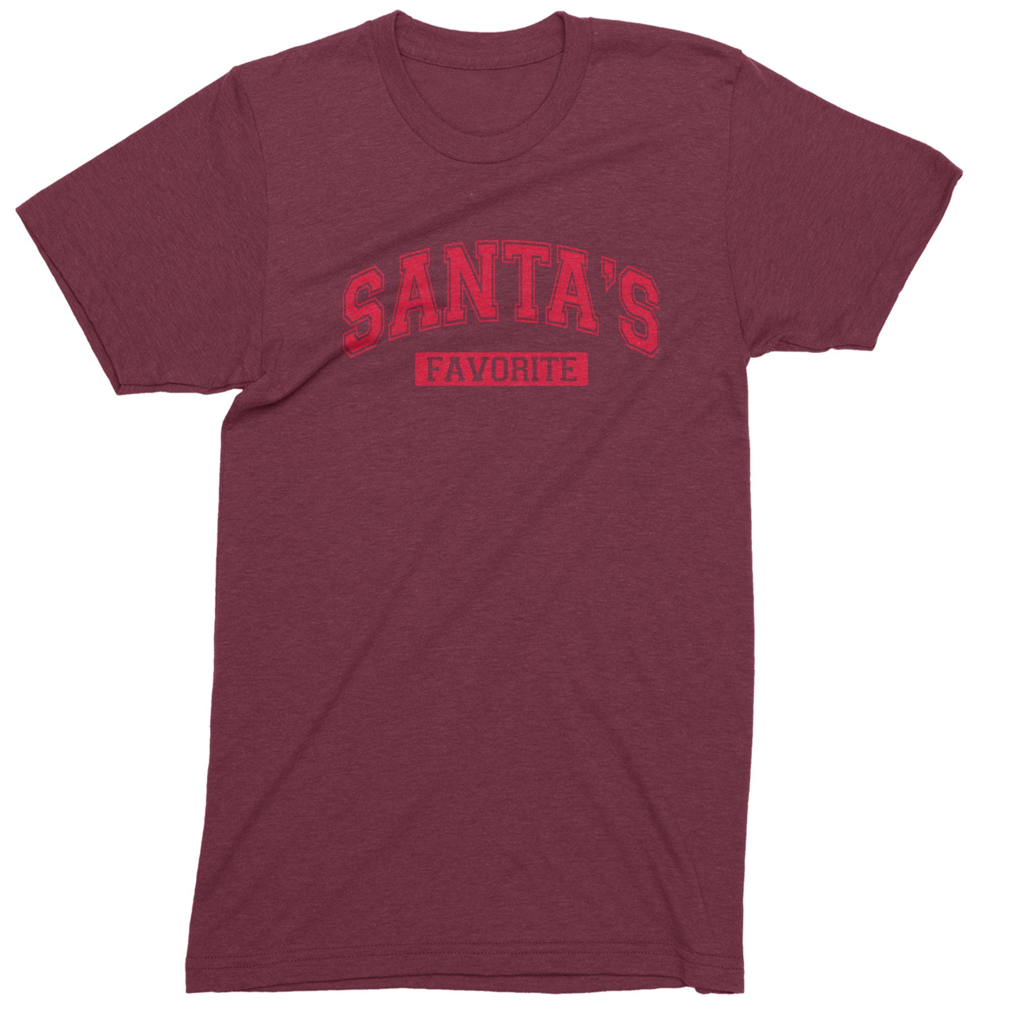 Santa's Favorite Mens T-shirt Maroon