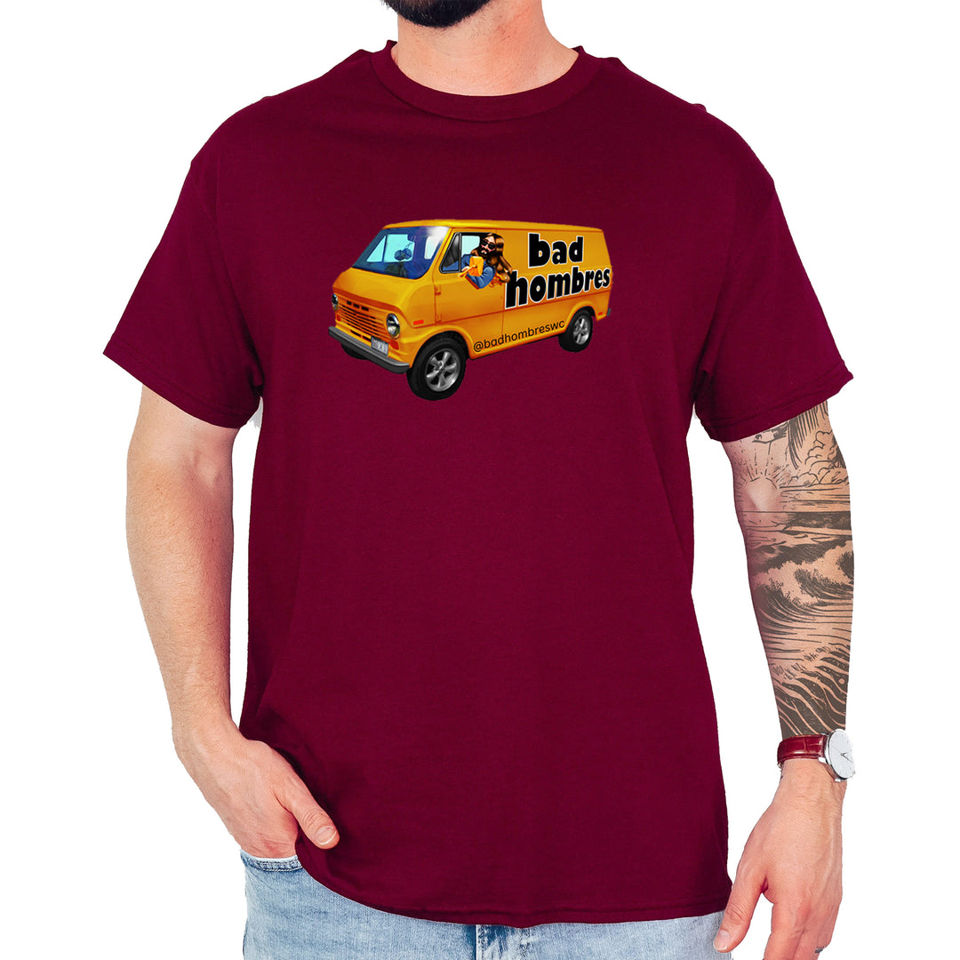 Bad Hombres Van West Chester Band Mens T-shirt Maroon