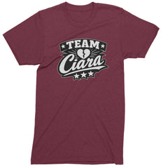 Team Ciara Scamanda Broken Heart Mens T-shirt Maroon
