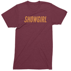Showgirl Orange Glitter Mens T-shirt Maroon