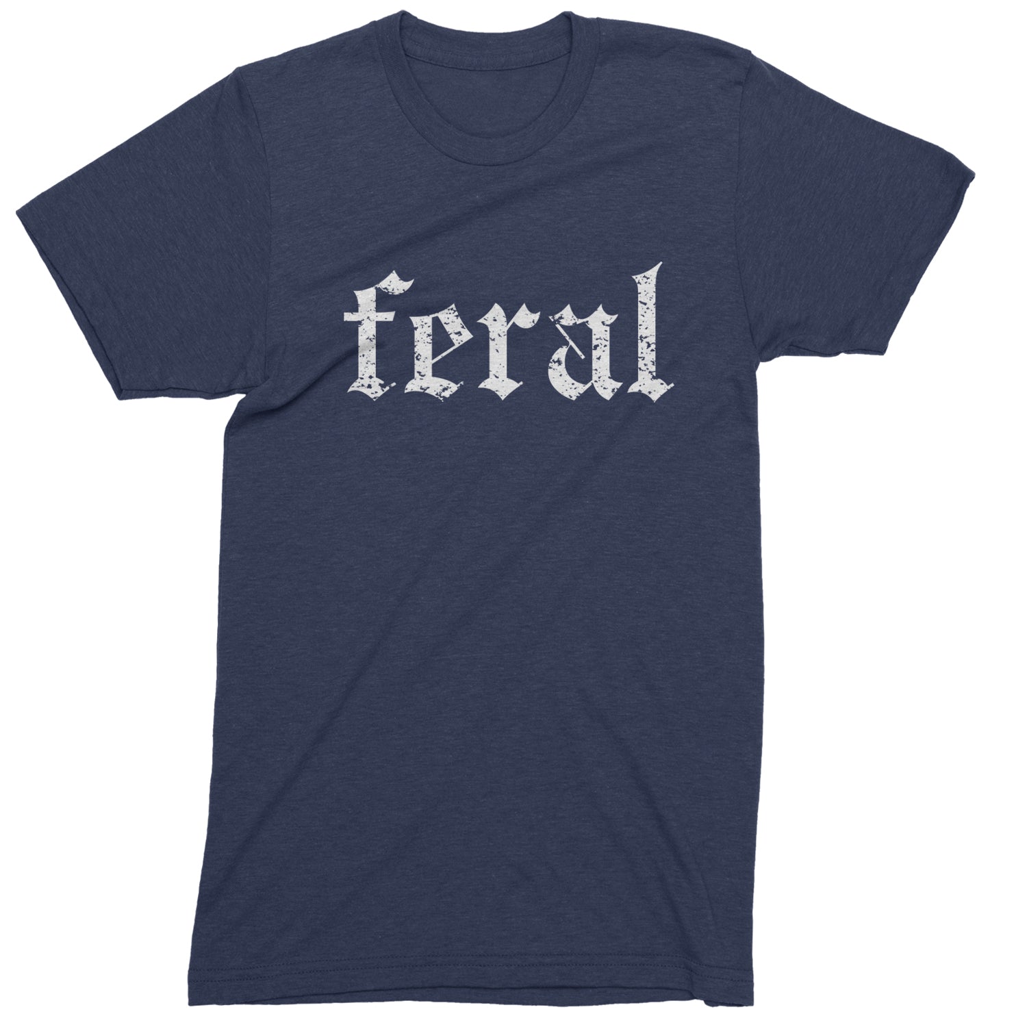 Feral Club Rat Festival Rave EDM Mens T-shirt Navy Blue