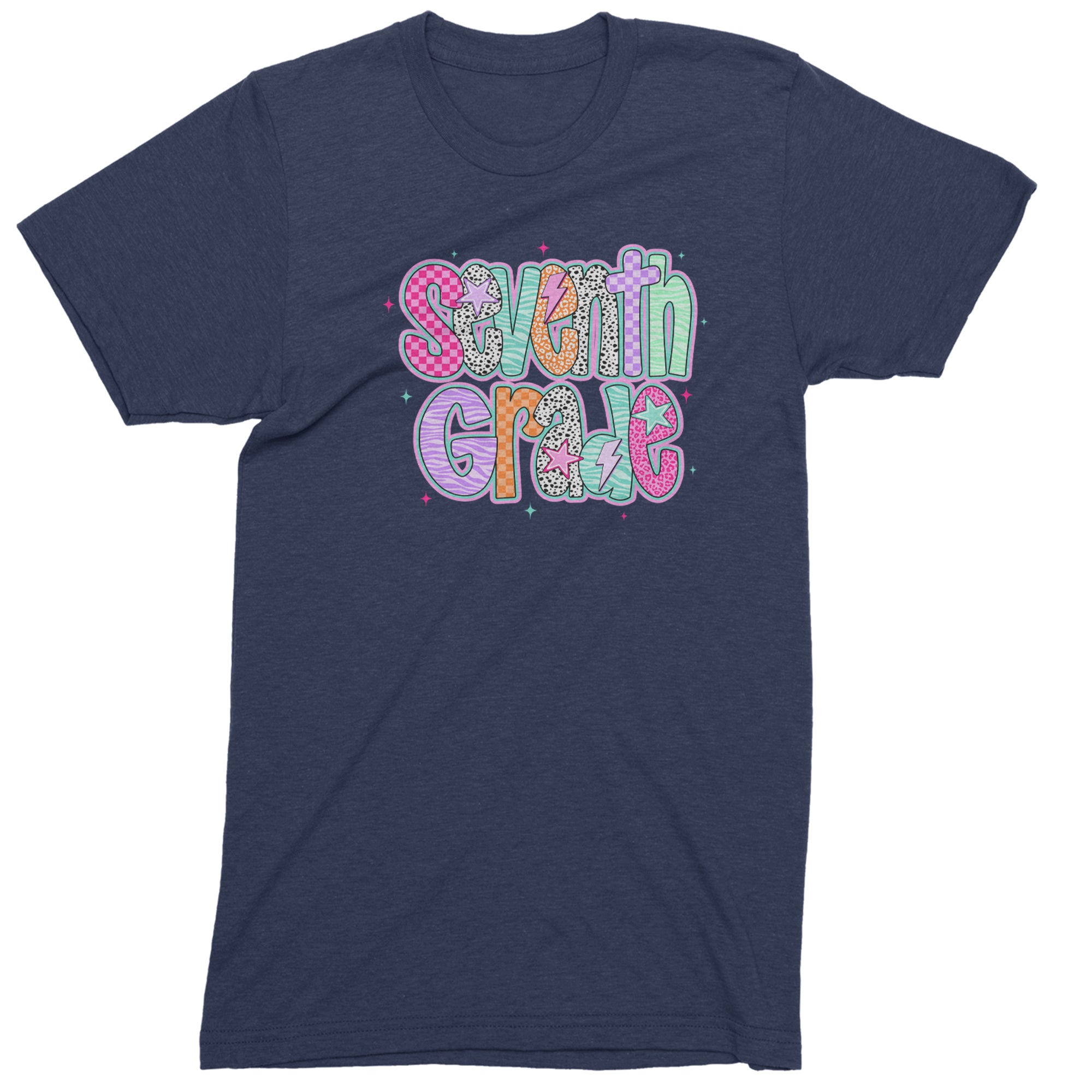 Seventh Grade Swagger Colorful Back to School Men's T-shirt Navy Blue