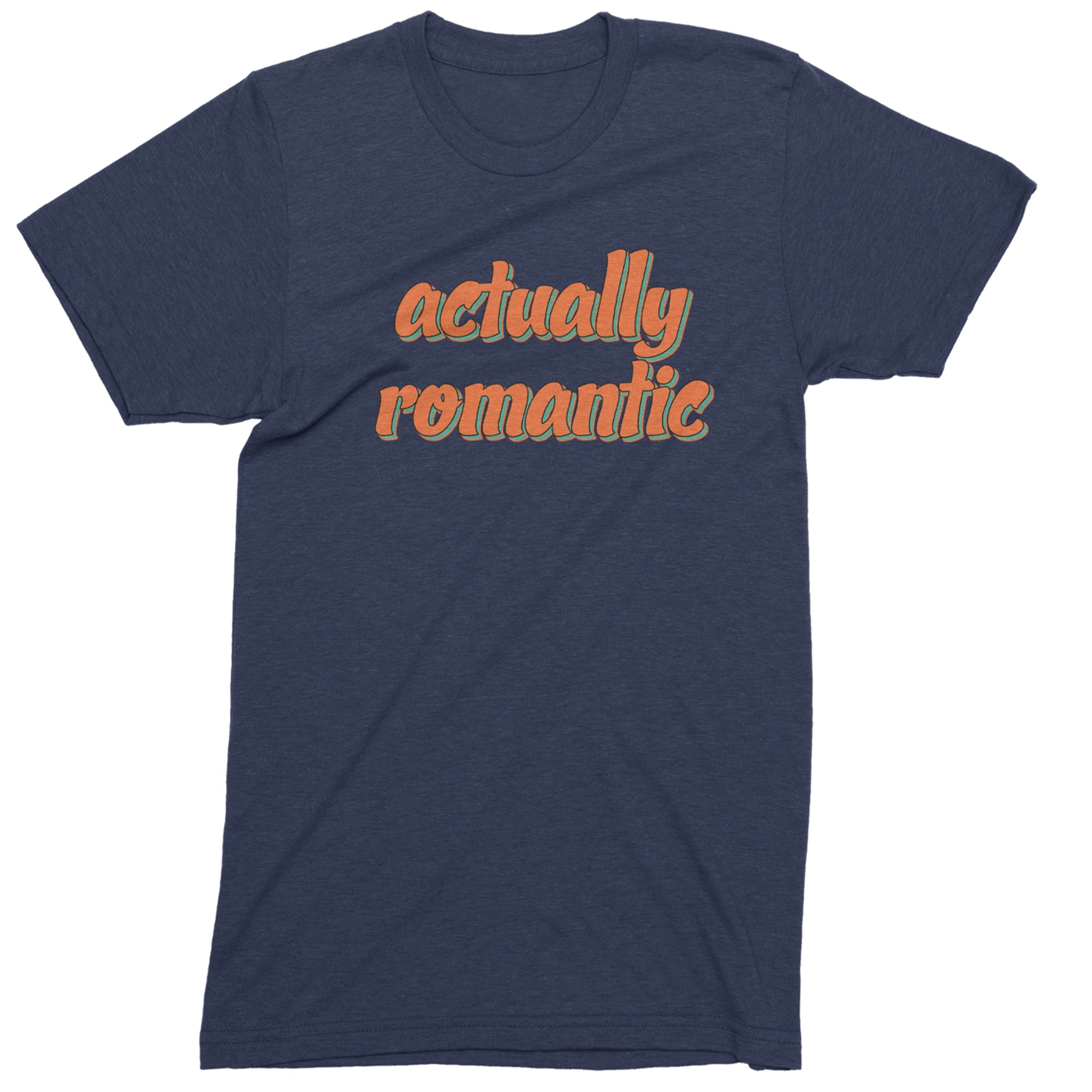 Actually Romantic Mens T-shirt Navy Blue