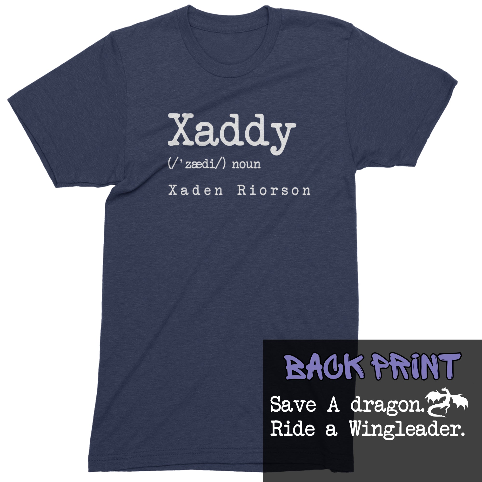 Xaddy Save A Dragon Ride A Wingleader Mens T-shirt Navy Blue