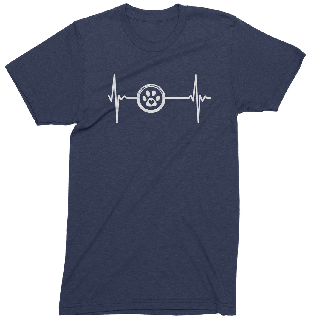 TLC Rescue Heartbeat Mens T-shirt Navy Blue