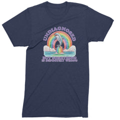 Undiagnosed But Something Is Definitely Wrong Men's T-shirt Navy Blue