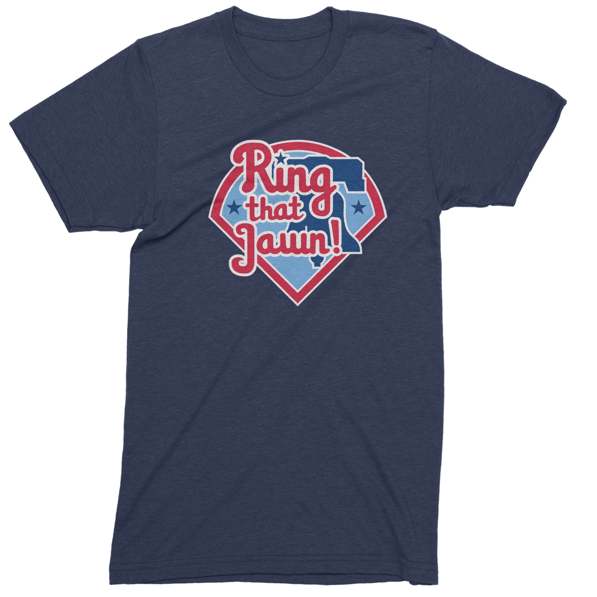 Ring That Jawn Philly Baseball Men's T-shirt Navy Blue