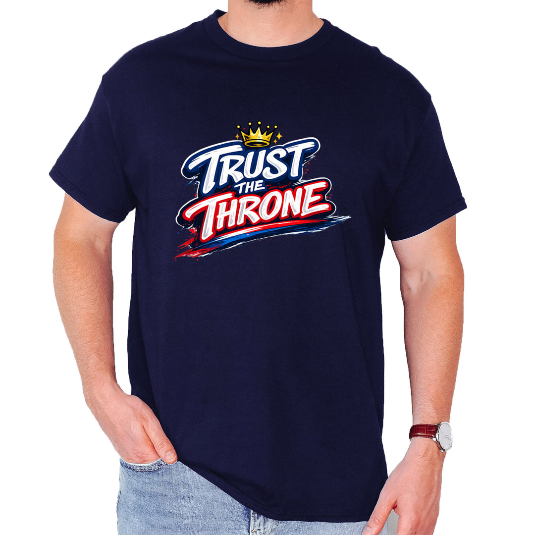 Trust The Throne Crown Philly Hoops Mens T-shirt Navy Blue