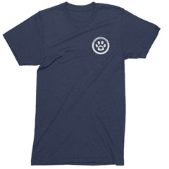 TLC To Love a Canine Dog Rescue White Mens T-shirt Navy Blue