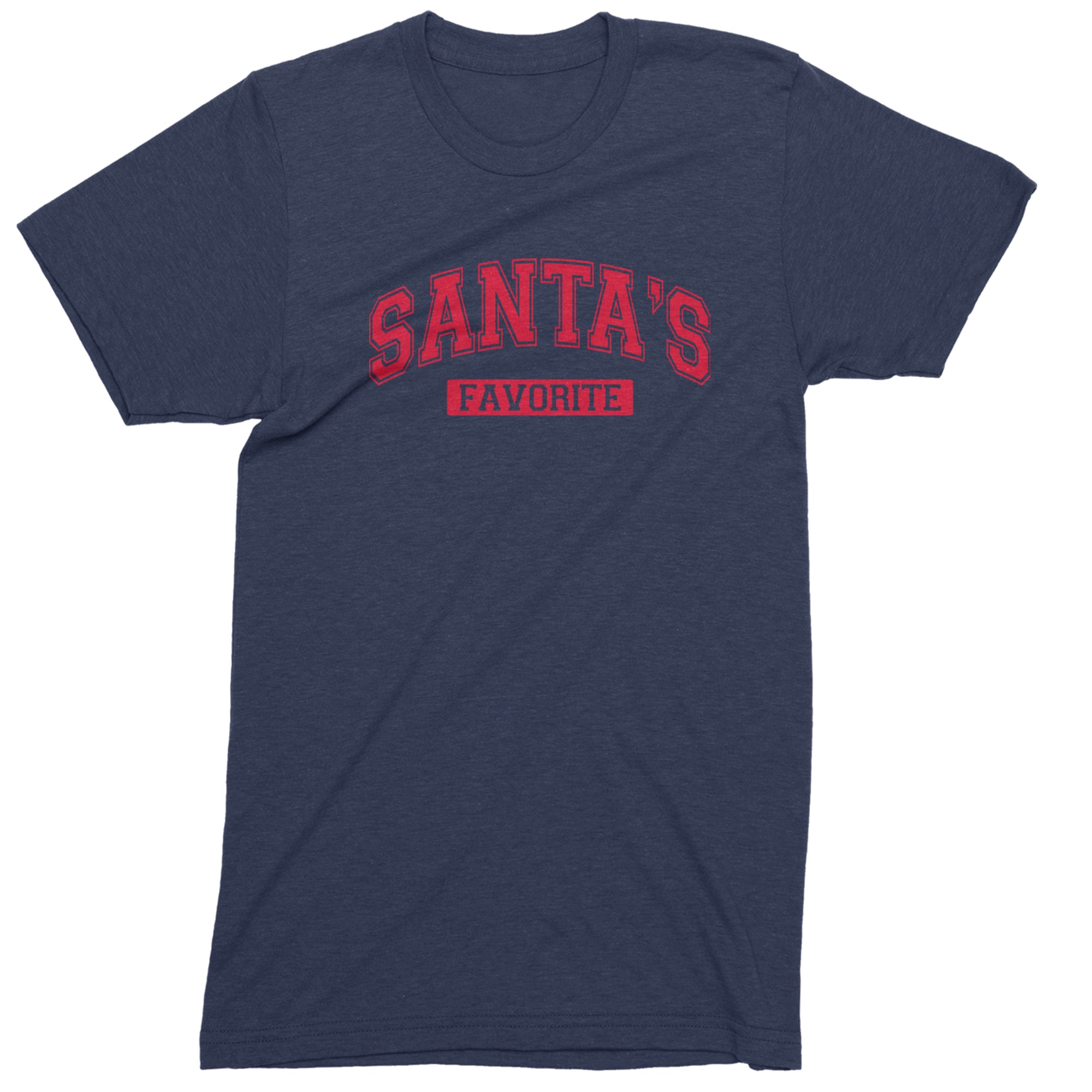 Santa's Favorite Mens T-shirt Navy Blue