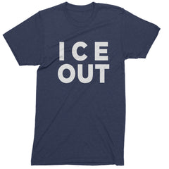 Ice Out Protest Mens T-shirt Navy Blue