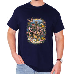 I Will Always Love You Dolly Mens T-shirt Navy Blue