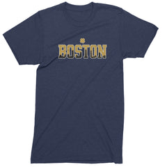Boston City Pride Irish Mens T-shirt Navy Blue