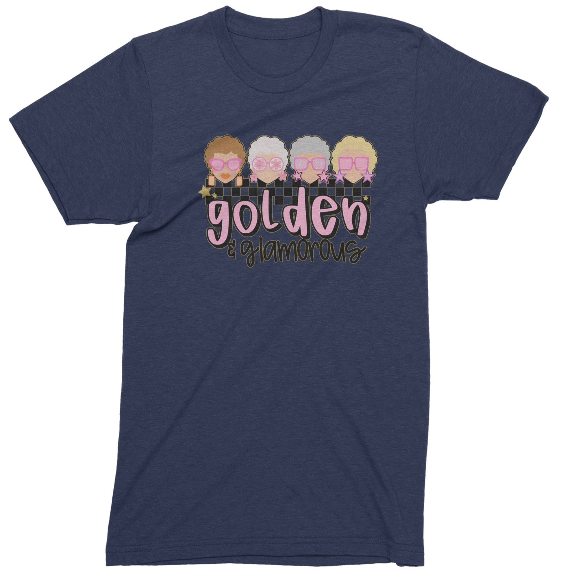 Golden And Glamorous Golden Girls Men's T-shirt Navy Blue