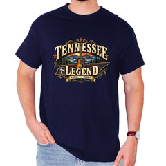 Tennessee Legend Country Music Dolly Mens T-shirt Navy Blue