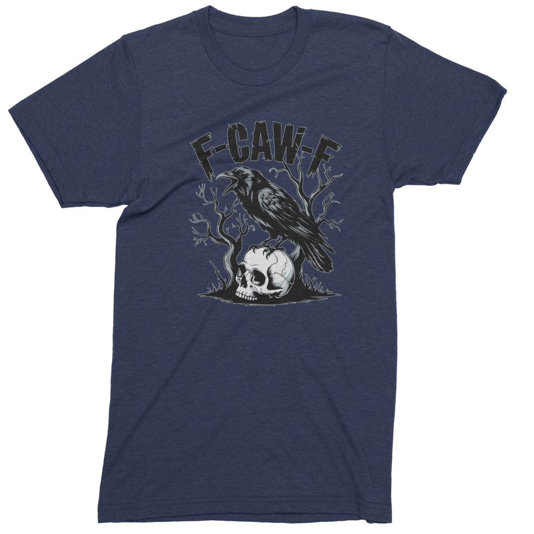 F-Caw-F Crow On Skull F-ck Off Gothic Men&
