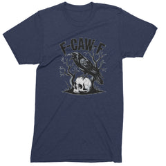 F-Caw-F Crow On Skull F-ck Off Gothic Men&