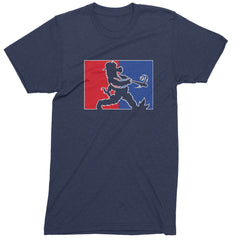 Batter Up Philly Baseball Phan Mens T-shirt Navy Blue
