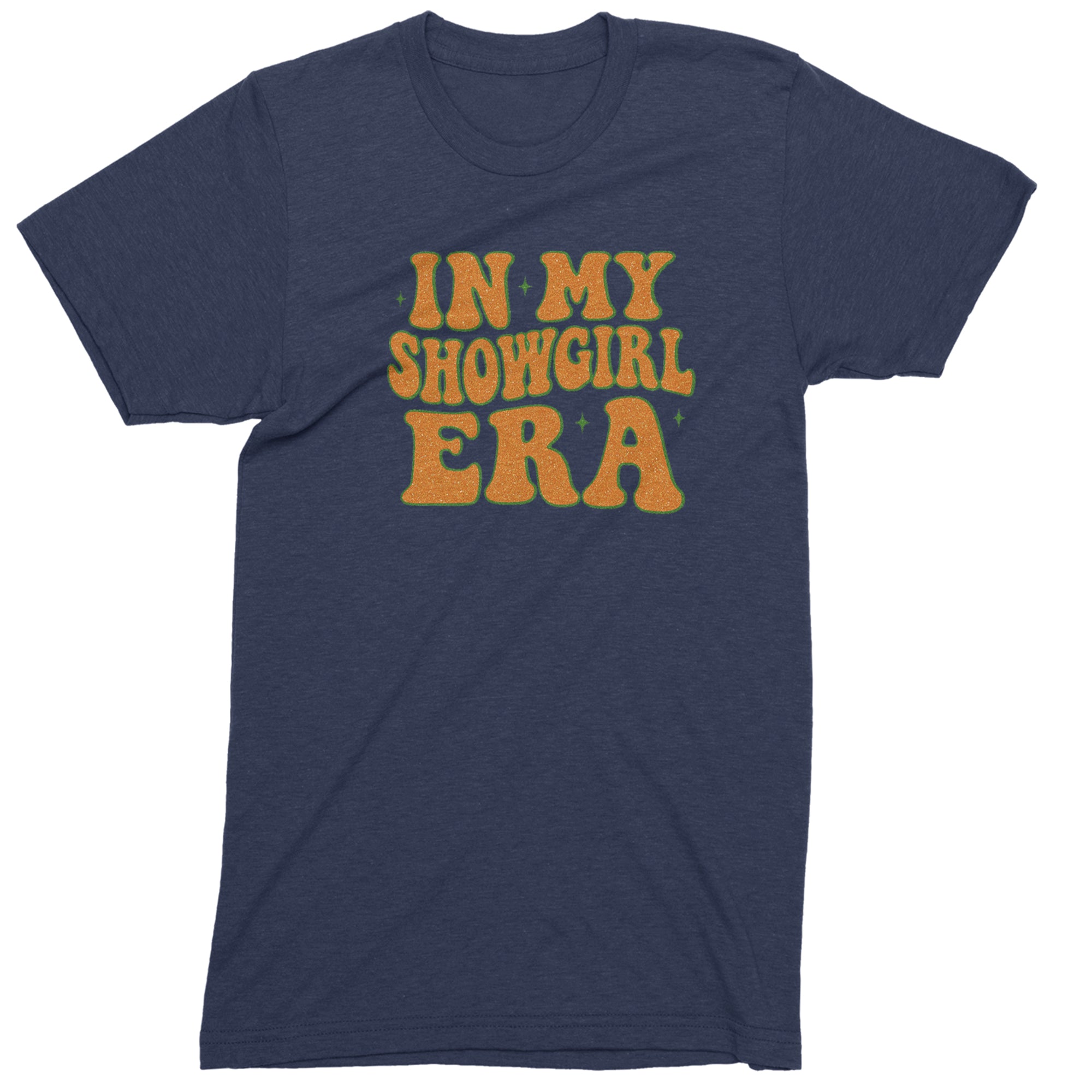 In My Showgirl Era Retro Mens T-shirt Navy Blue