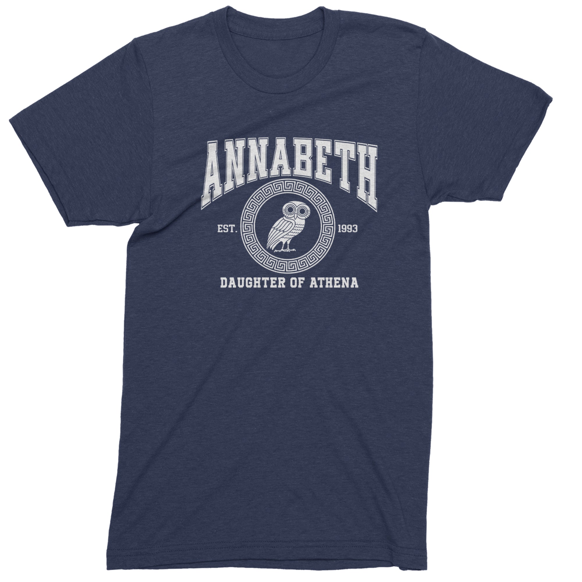 Annabeth Daughter of Athena Owl Wisdom Mens T-shirt Navy Blue