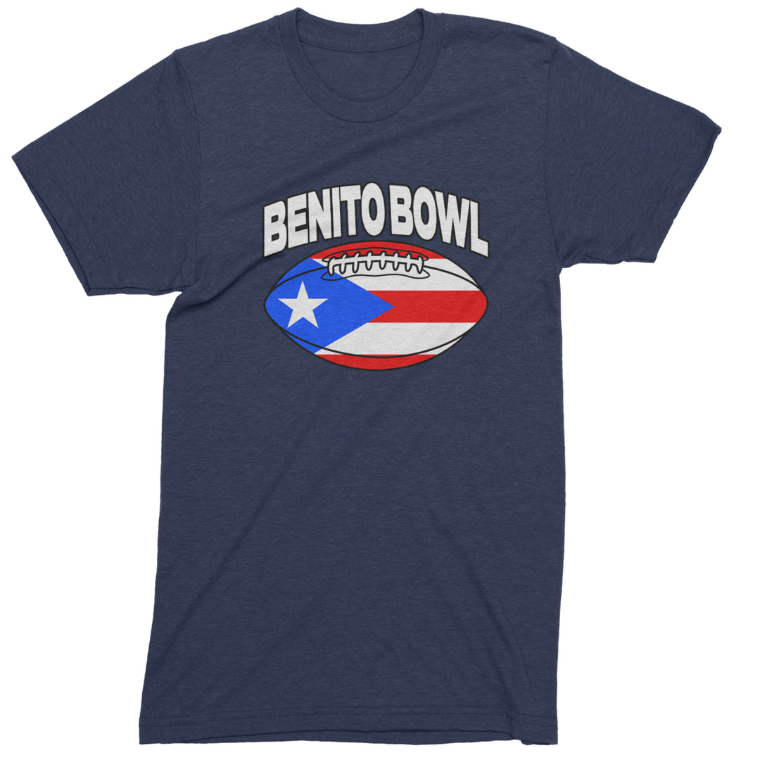Benito Bowl Puerto Rico Football Mens T-shirt Navy Blue