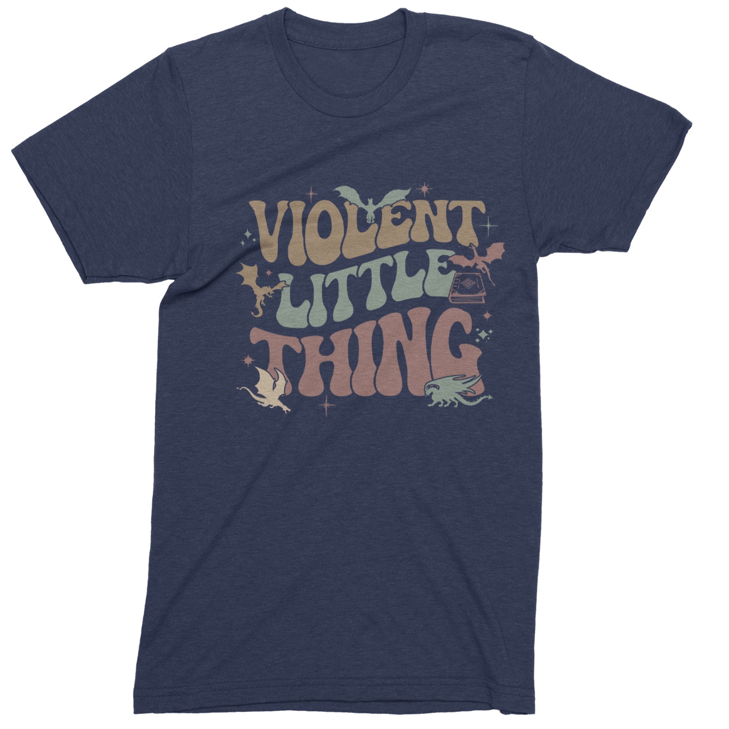 Violent Little Thing Dragon Youth-Sized Hoodie Navy Blue