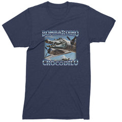 Bombardino Crocodilo Brainrot Men's T-shirt Navy Blue