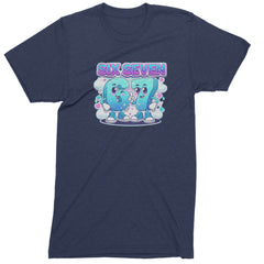 67 Six Seven Meme Kawaii Cloud Mens T-shirt Navy Blue