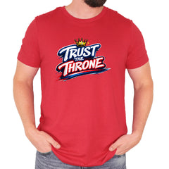 Trust The Throne Crown Philly Hoops Mens T-shirt Red