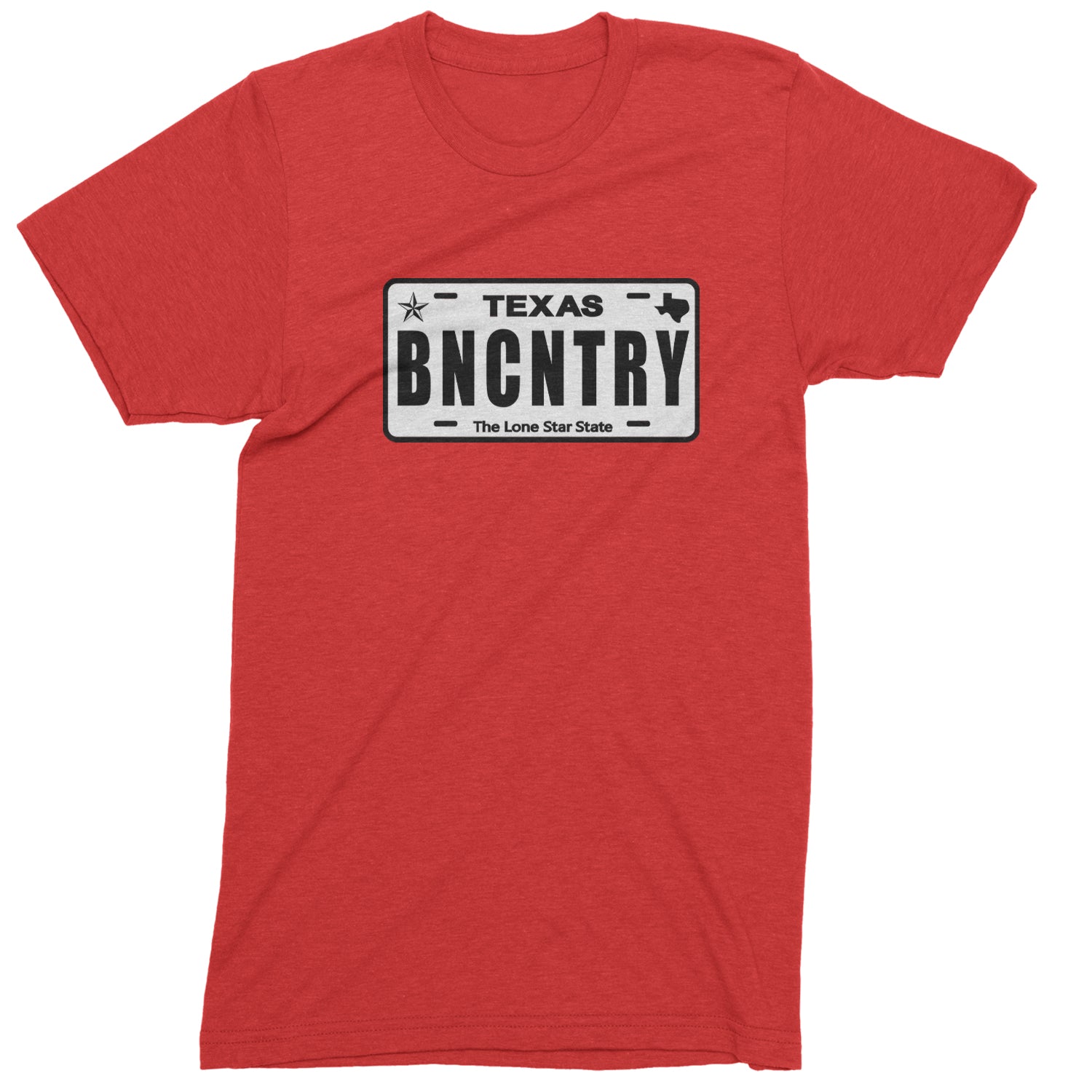 Texas License Plate BNCNTRY Youth-Sized Hoodie Red